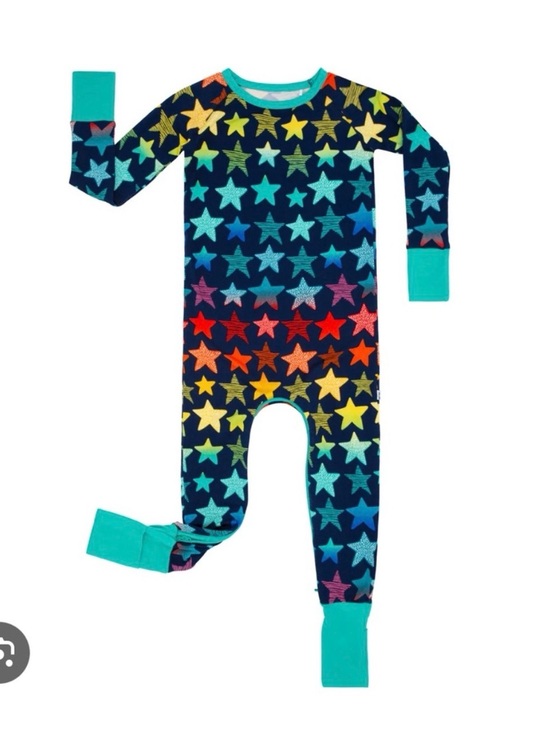 Little Sleepies Other - NWT Little Sleepies Shades of Stars Bamboo zippy 6-12m